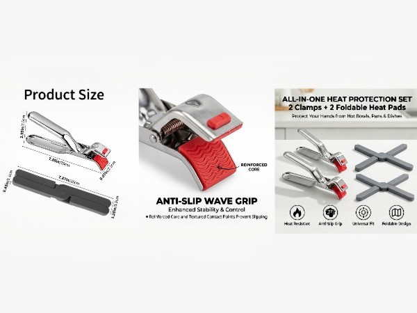 hot plate gripper bowl holders for hot food