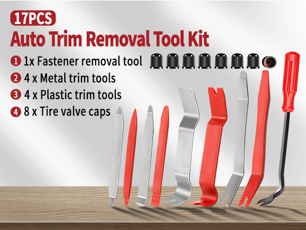 Auto Trim Removal Tool Kit Auto Trim Removal Tool set metal trim removal tool kit