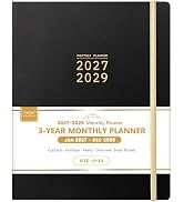 Artfan 2027-2029 Monthly Planner - 3 Year Planner 2027-2029, Jan.2027 - Dec.2029, 8" x 10", 3 Yea...