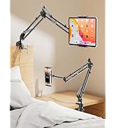 CACENCAN 33.5 Inch Tablet Stand, Adjustable Gooseneck Phone Holder for Bed, Carbon Steel Alloy Ar...