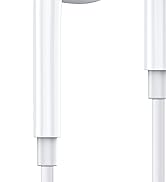 MOSWAG USB C Headphone Wired Earbuds in Ear Headphones with Mic and Volume Control Compatible wit...