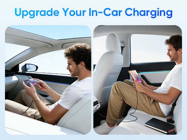 USB C Car Charging Cable