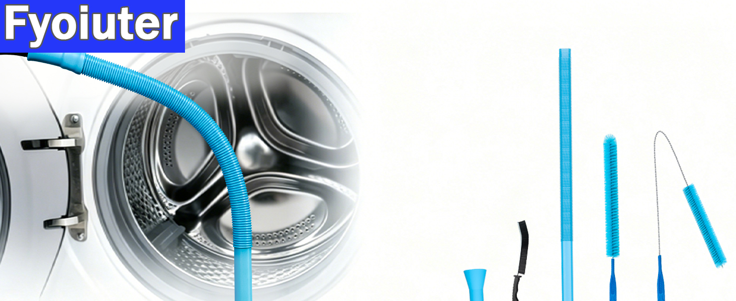 Dryer Vent Cleaner Kit, Vacuum Hose &amp;amp; Brush for Vacuum Hose