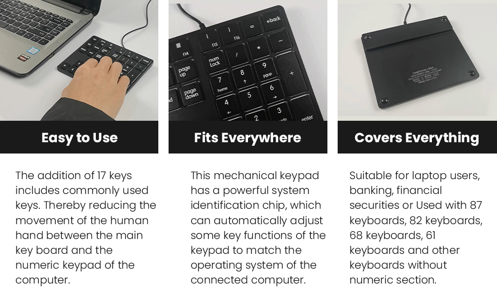 Number keypad for Laptop