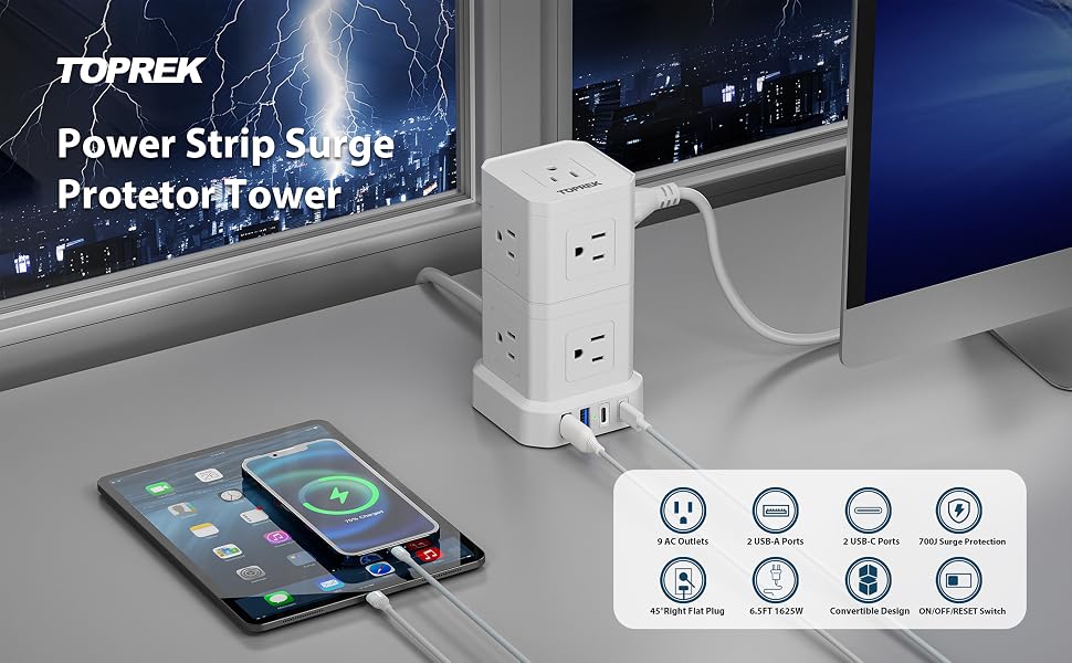 Power Strip with Surge Protector
