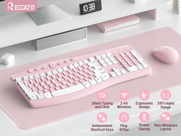 ergonomic keyboard and mouse 1