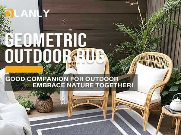 Geometric Pattern Outdoor Rug