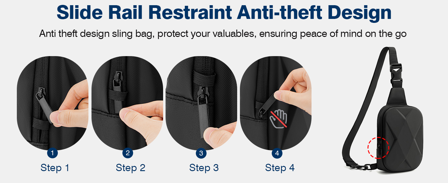 Slide Rail Restraint Anti-theft Design