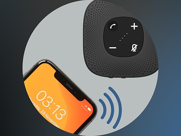 bluetooth speakerphone, wireless Bluetooth audio, remote work meetings