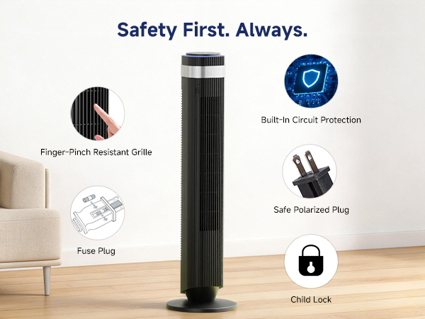 Tower Fan for Bedroom