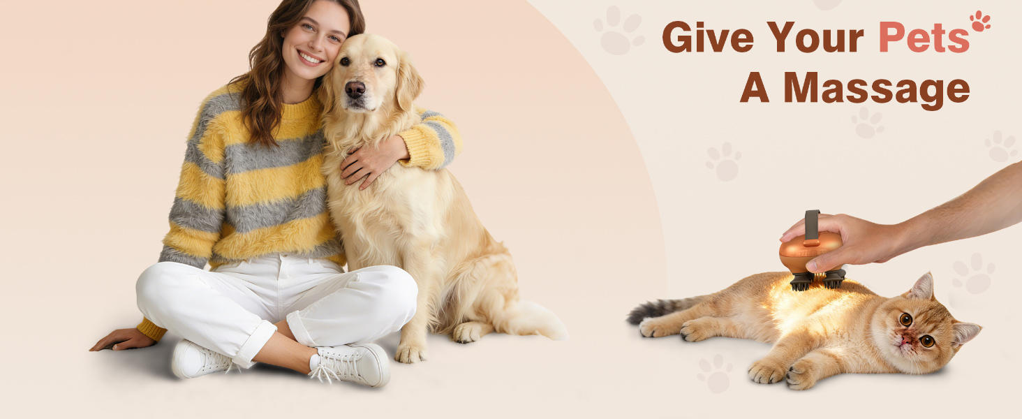 cotsoco Electric Cordless Head Scalp Massager for Stress Relax, Deep Clean and Hair Growth, Gift