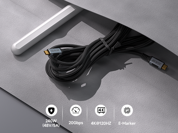 USB C Cable 20Gbps Data Transfer