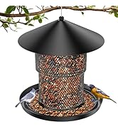 HAVENATURE Bird Feeder for Outdoor Hanging, No Mess No Spill - Birdfeeder for Outdoor, Squirrel P...