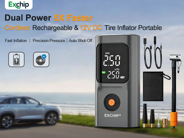 tire inflator portable air compressor