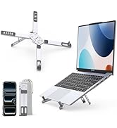 ORICO Portable Laptop Stand for Travel &amp; Desk, Ultra-Compact Foldable Aluminum 3-in-1 Riser for L...