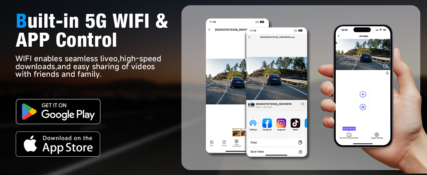 Built-in 5G WIFl &amp;amp; APP Control