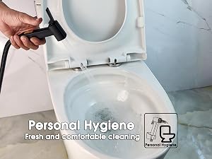 handheld bidet sprayer for toilet personal hygiene cleaning with high pressure water spray