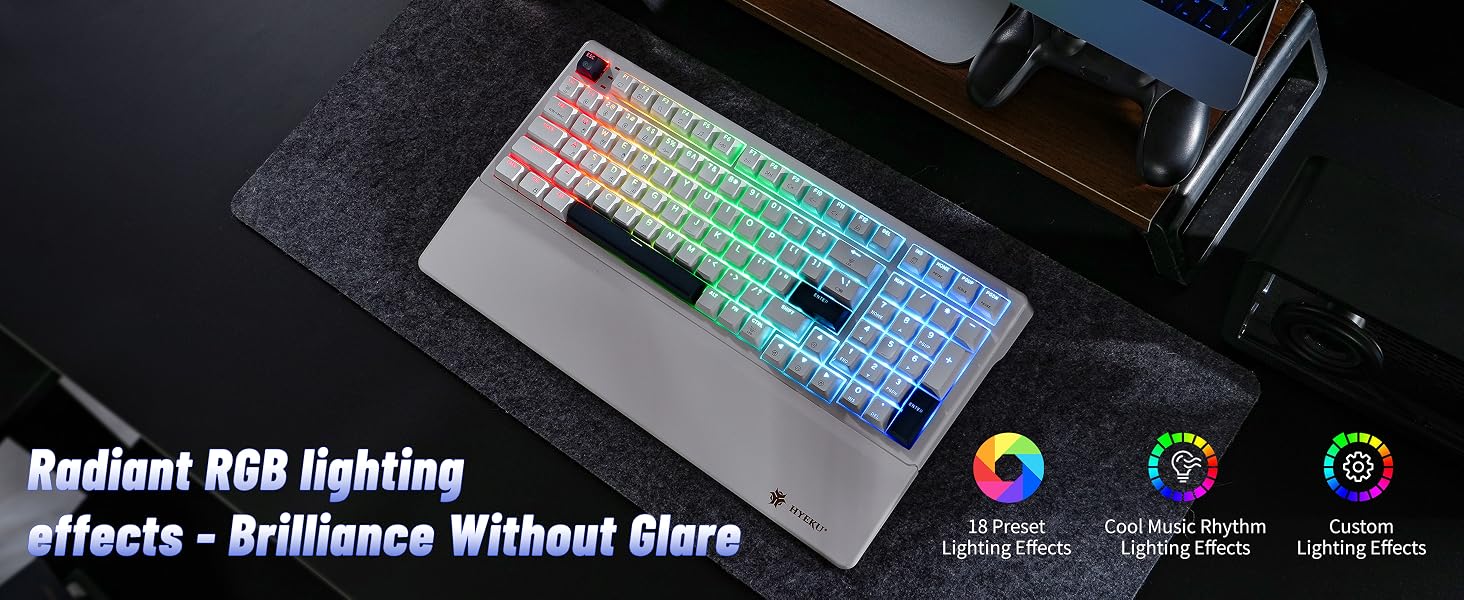 Radiant RGB lighting effects - Brilliance Without Glare