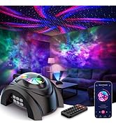 Rossetta Galaxy Projector, Star Projector for Bedroom with Bluetooth Speaker & White Noise, Remot...