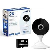 Lorex Classic App | 2K Dual Lens Indoor Pan-Tilt Wi-Fi Security Camera | Color Night Vision | Smart ...