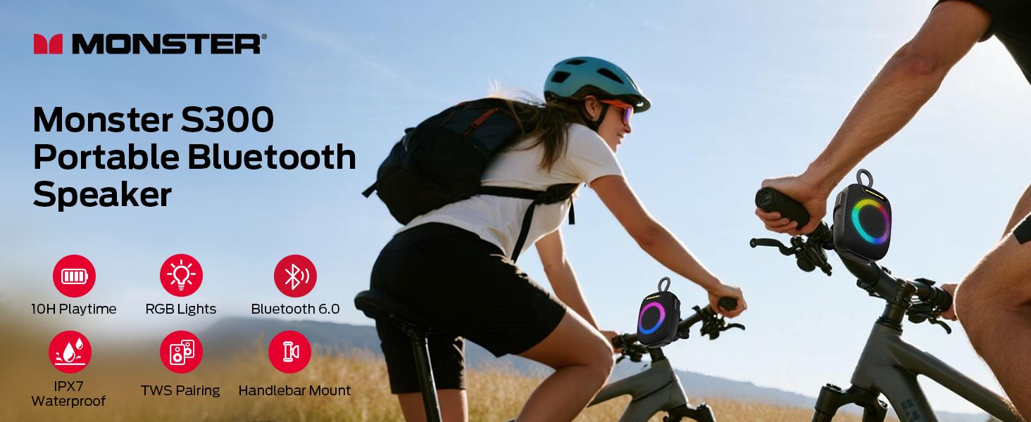 Monster S300 Portable Bluetooth Speaker
