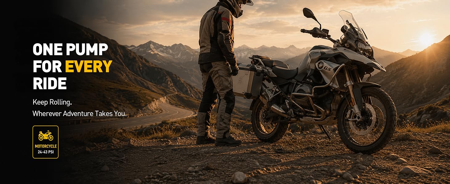 ONE PUMPFOR EVERYRIDE-motocycle