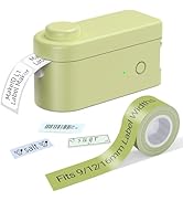 Makeid Label Maker Machine with Tape - Compatible with 9/12/16mm Waterproof Tape, Portable &amp; Rech...