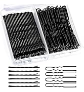Teenitor 100Pcs Black Bobby Pins, Bobby Pins Black Hair Pins, Hair Pins for Women Girls 2inch