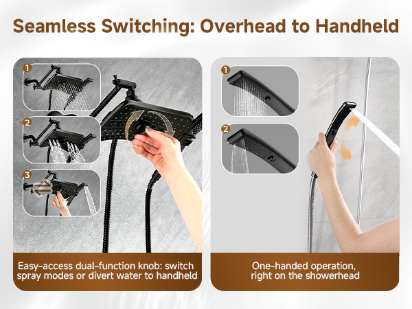 shower head with handheld