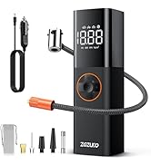 ZGZUXO Tire Inflator Portable Air Compressor, DC 12V Small Air Pump for Car Tires, 150PSI Electri...