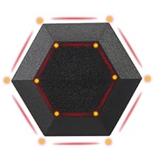 rubber dumbbells, High-quality cast iron core