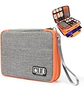 Luxtude Travel Cord Organizer Case, Electronic Organizer Travel Case Large, Cable Organizers Bag,...