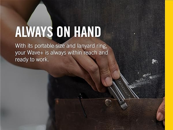 Always On Hand With its portable size and lanyard ring, your Wave+ is always within reach and ready