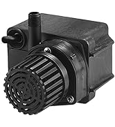 Little Giant PE-2F-PW 115 Volt, 1/40 HP, 300 GPH Submersible Direct Drive Pump for Small Ponds or...