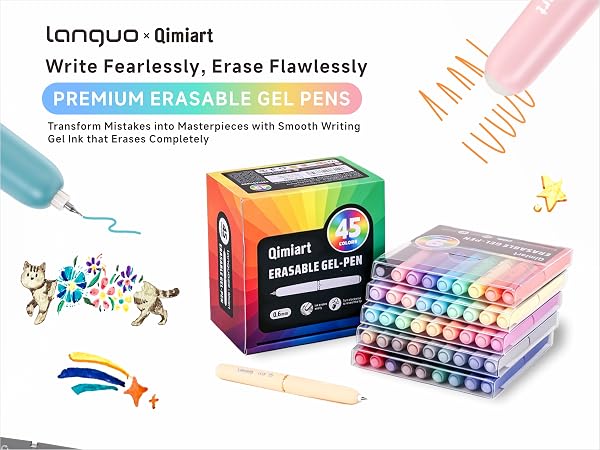 Write Fearlessly, Erase Flawlessly - Premium Erasable Gel Pens