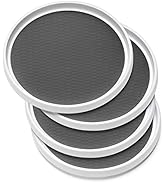 Set of 4, 10 Inch Non-Skid Lazy Susan Organizers - Turntable Rack for Cabinet, Pantry Organizatio...