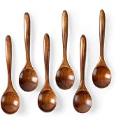 Hefild 6 PCS Wooden Spoons for Honey, 6.7 inch Small Wooden Spoons - Terrific for Tea, Coffee &amp; S...