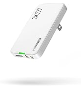 POANES Flat USB C Wall Charger, Flat USB Wall Charger with USB C and USB A Ports, Super Thin USB ...