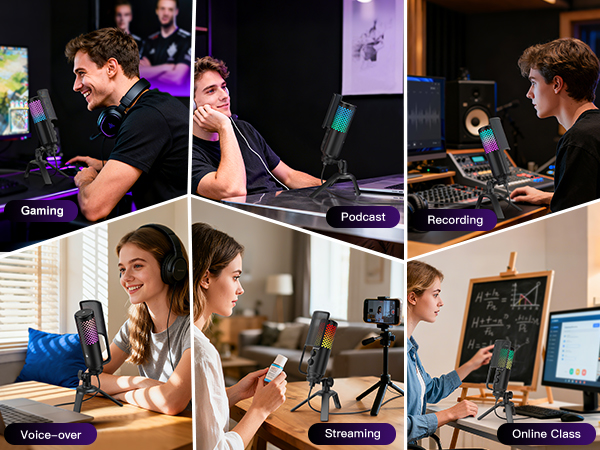 Podcast Microphone for PC/Mac/iPhone/Phone