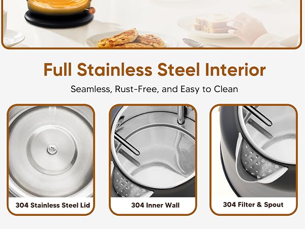 Stainless Steel Interior