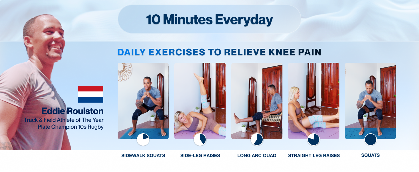Daily exercises to relieve knee pain