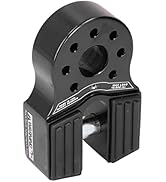 Akozon Flat Winch Shackle Mount 16000lb Loading with Rubber Side Guard Aluminium Alloy Universal ...