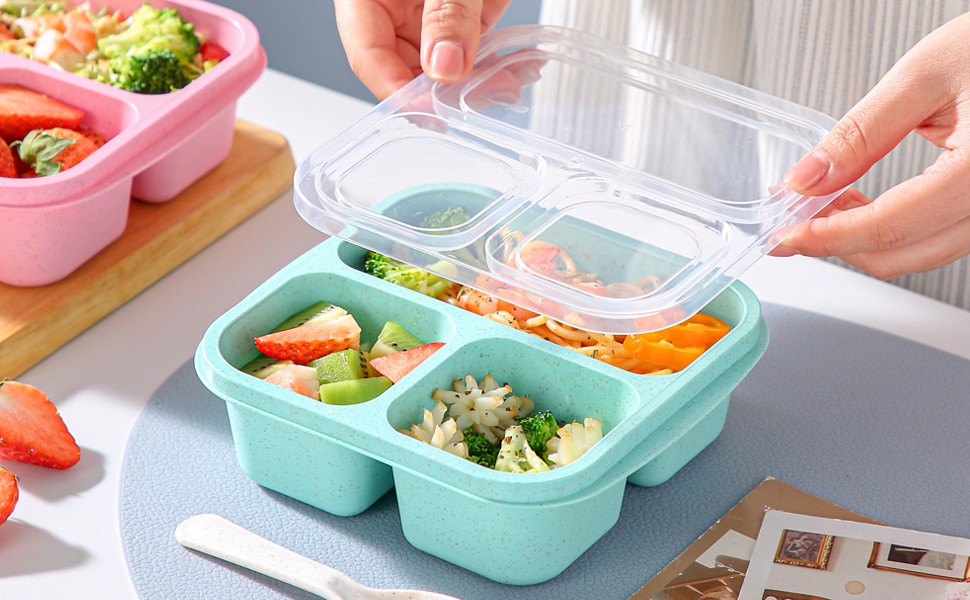 food storage containers with lids salad container for lunch meal prep containers reusable