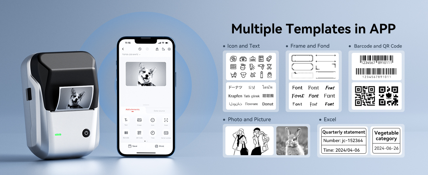 niimbot b1 label maker machine with tape