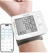 iHealth Push Wrist Blood Pressure Monitor, Digital Bluetooth Blood Pressure Machine with Large Di...