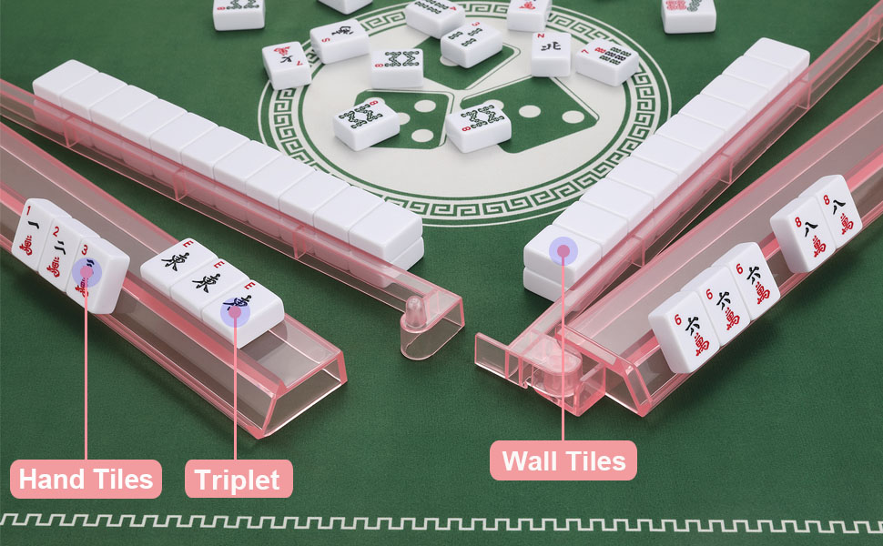 mahjong racks with pusher
