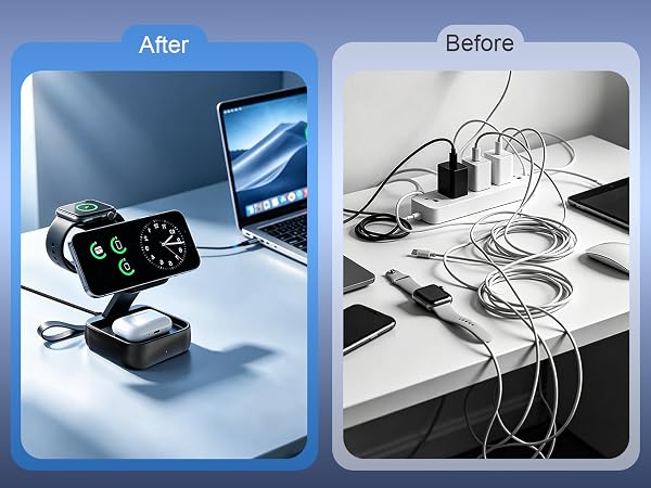 3 in 1 charging station wireless charging station iphone wireless charger iphone watch charger 