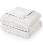 Wemore Minky Dot Weighted Blanket for Adults Queen Size 15 lbs, Soft Heavy Blanket for Stress Rel...