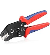 HKS Non-insulated 24-16 AWG Open Barrel Crimping Tool 0.25-1.5mm², Ratcheting Crimper for Dupont ...