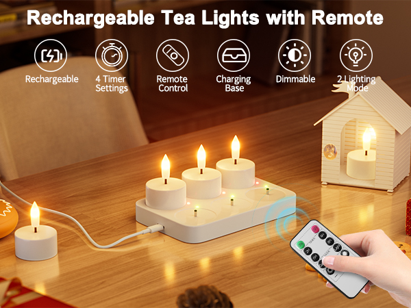 rechargeable tea lights